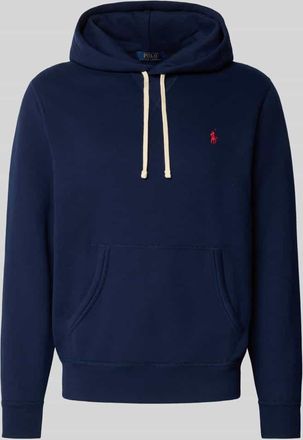 Polo Ralph Lauren Regular Fit Hoodie mit Logo-Stitching in Marine, Größe XXL