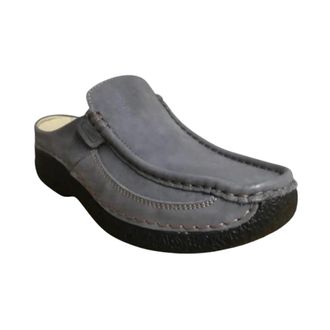 Wolky Roll Slide - Dames - Slip ons - Blauw - 40 EU - Wol - Schoenen