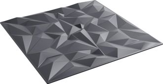 vidaXL Paneles De Pared 24 Uds. 50 X 50 Cm Gris Amatista Espuma Xps Vidaxl