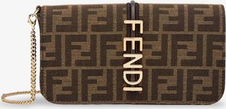 Fendi Borsa/Portafoglio Wallet on Chain in Tessuto FF Jacquard - FENDI - gender_Woman