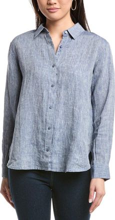 Eileen Fisher Eileen Fisher Petite Classic Collar Linen Long Shirt