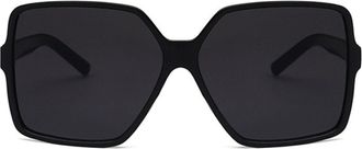 Generic Square Large Frame Men Sunglasses Outdoor Vacation Women Sports Sun Glasses(Black)