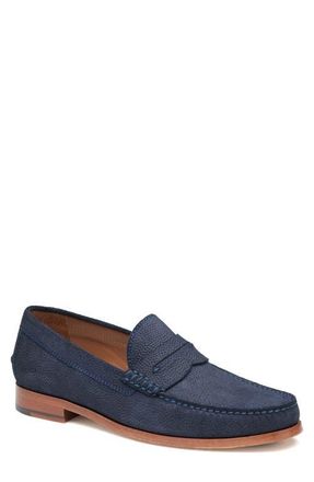 Johnston & Murphy Baldwin Penny Loafer in Navy English Suede at Nordstrom, Size 11.5