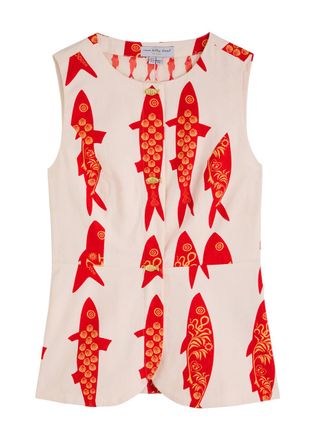 Never Fully Dressed Marina Sol Cotton Waistcoat top - White - 16 (UK16 / XL)