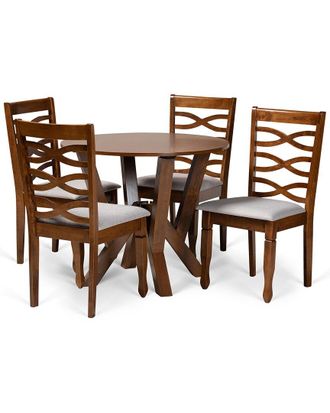Baxton Studio Dnu Baxton Studio Ariane 5Pc Dining Set