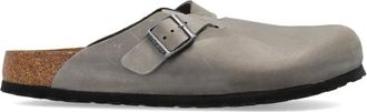 Birkenstock Heren, Schoenen, Grijs, Maat: 44 EU Leer