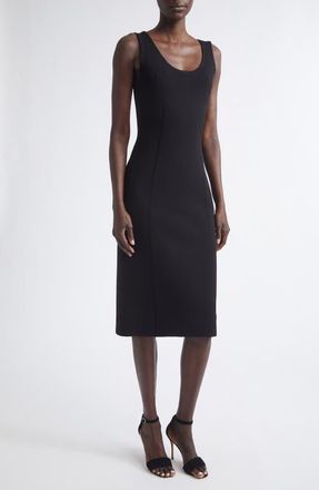 St. John Lynn Santa Roma Sweater Dress in Black at Nordstrom, Size X-Small