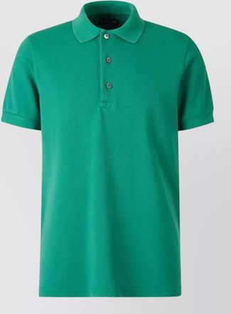 Tom Ford lyocell piquet short sleeve polo shirt