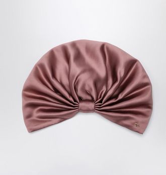 Valentino Garavani Antique pink silk foulard turban