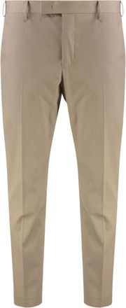 PT01 Klassieke Pasvorm Maatwerk Pantalon - Heren - Nette broeken - Beige - M - Katoen - Broeken