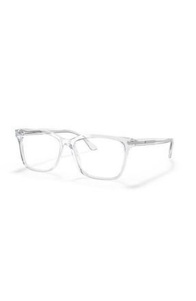 Prada 56mm Rectangle optical glasses in Transparent at Nordstrom