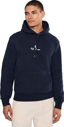 Polo Ralph Lauren Logo Double-Knit Hoodie Mens Clothing Aviator Navy : 2XL, Cotton/Polyester