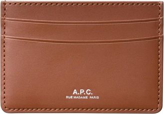 A.P.C. Andre Cardholder - male - A.P.C. - Wallets & Cardholders - Brown - ONE SIZE - Accessories