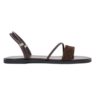 Estro & Luminara Lightweight Thin-Strap Sandals - female - Estro - Flat Sandals - Brown - 3 UK - Shoes