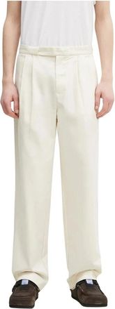 Fred Perry Twill Tennisbroek - Heren - Wijde Broeken - Beige - W30 - Katoen - Broeken