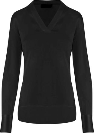 F.it Stretch Zijde Blouse - Dames - Blouses - Zwart - 2XL - Spandex - Overhemden