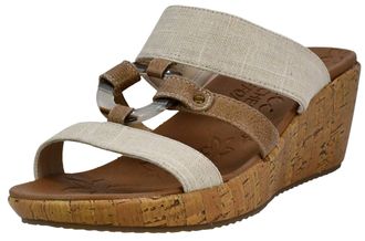 Skechers Womens Beverlee-Multi-Strap O-Ring Slide Wedge Sandal, 2 UK