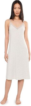 Natori Feather Essentials Slip Womens Jumpsuit & Rompers One Piece Light Heather Grey : L (Womens 14-16), Spandex/Viscose