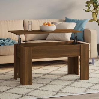 vidaXL Coffee Table Brown Oak 39.8x19.3x20.5 Engineered Wood
