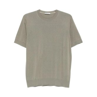 Paolo Pecora T-Shirts, male, Gray, Size: XL Crew Neck T-Shirt