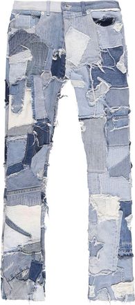 Gallery Dept. Logan patchwork straight jeans - men - Cotton - 38 - Blue