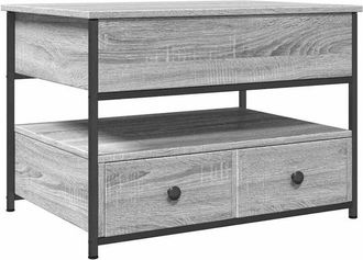 vidaXL Vidaxl - Coffee Table Grey Sonoma 70x50x50 cm Engineered Wood and Metal