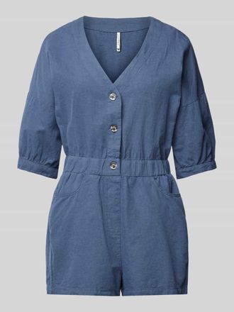Ragwear Jumpsuit mit Leinen-Anteil Modell Ipsie in Marine, Gr&ouml;&szlig;e XS