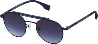 Converse Zonnebril met ronde glazen - Heren - Accessoires - Blauw - Maat: ONE Size