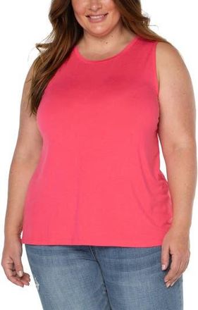 Liverpool L.A. Scoop Neck Jersey Tank in Watermelon at Nordstrom Rack, Size 1X