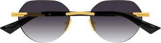 Bottega Veneta Panthos Zonnebrillen - unisex - Zonnebrillen - Geel - 51 MM - Nylon - Accessoires