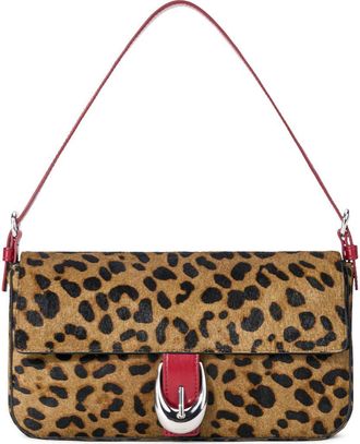 Staud Harlow Animal Print Genuine Calf Hair Bag in Cheetah at Nordstrom