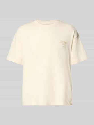 Jack & Jones Jack & Jones T-Shirt mit Rundhalsausschnitt in Offwhite, Gr&ouml;&szlig;e XXL