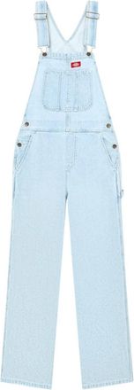 Dickies W Loose Denim Bib - Dames - Jumpsuits - Blauw - S - Denim - Jumpsuits & Playsuits