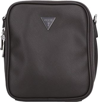 Guess Certosa Saffiano Mini Crossbody - Heren - Schoudertassen - Grijs - ONE Size - Leer - Tassen