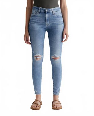 AG - Adriano Goldschmied Farrah Skinny Ankle Jeans In 20 Years Undertow Destructed