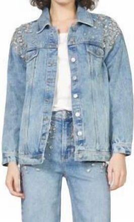Dear John Denim Janette Sparkle Jacket In Blue