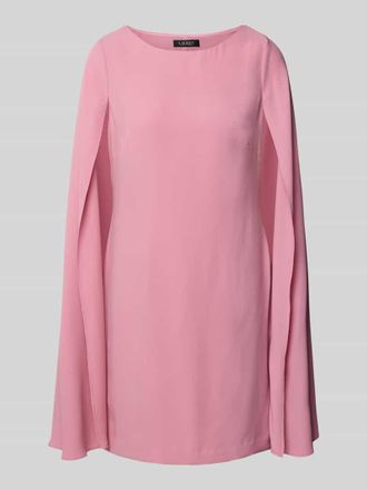 Lauren Ralph Lauren Cocktailkleid mit U-Boot-Ausschnitt Modell PETRA in Rose, Gr&ouml;&szlig;e 40