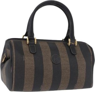 Fendi Pre-owned Vintage Boston Bag - Dames - Vintage Handtas - Zwart - ONE Size - Leer - Vintage