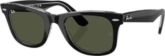 Ray-Ban Wayfarer Green Square Unisex Sunglasses RB2140 129431 50
