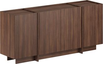 Habitat et Jardin Credenza In Legno dorma - 180 X 45 X 80 Cm - Noce Milano