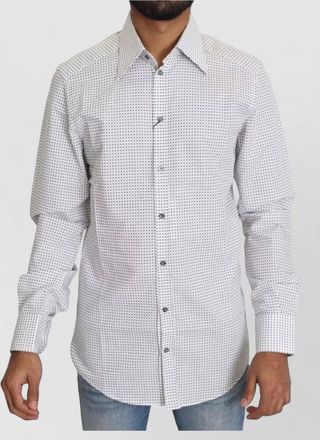 Dolce & Gabbana cotton slim-fit polka-dot dress shirt