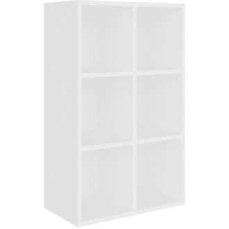 vidaXL Book Cabinet/Sideboard White 66x30x98 cm Engineered Wood Vidaxl