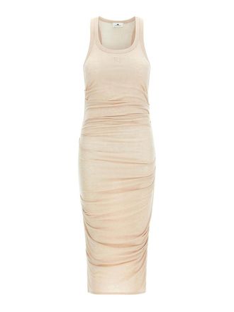 Elisabetta Franchi Logo Embroidery Dress