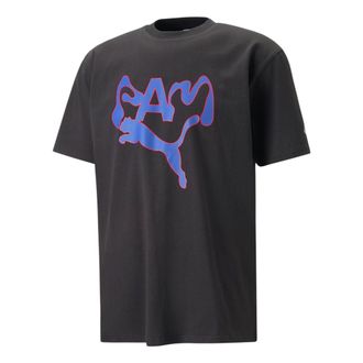 Puma X Perks And Mini Graphic Tee Black Purple 538810-01
