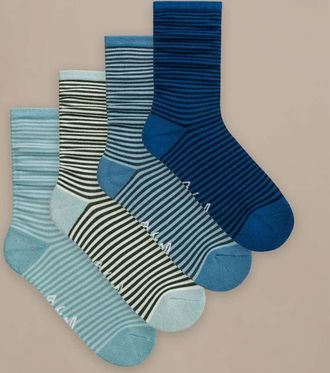 BAM Womens Everyday Socks - 4 Pack -Size 4-7