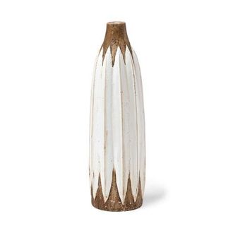 Mercana Sisko Rustic Ceramic Vase in White at Nordstrom, Size Small