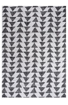 Jonathan Y Designs Andratx Modern Geometric Indoor/Outdoor Area Rug in Ivory/black at Nordstrom, Size 4Ft 0In X 6Ft 0In