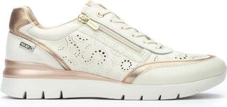 Pikolinos Comfortabele Cantabria Sneaker - Off White - Dames - Sneakers - Wit - 41 EU - Leer - Schoenen