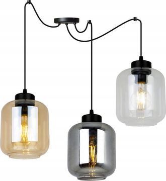 OEM L&aacute;mpara Colgante Moderna Y Elegante Con Pantalla De Cristal