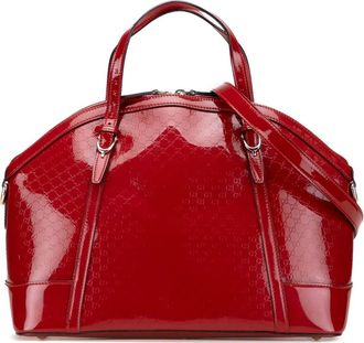 Gucci Borsa a tracolla Microguccissima Nice Dome grande lucida 2000-2015 - Rosso